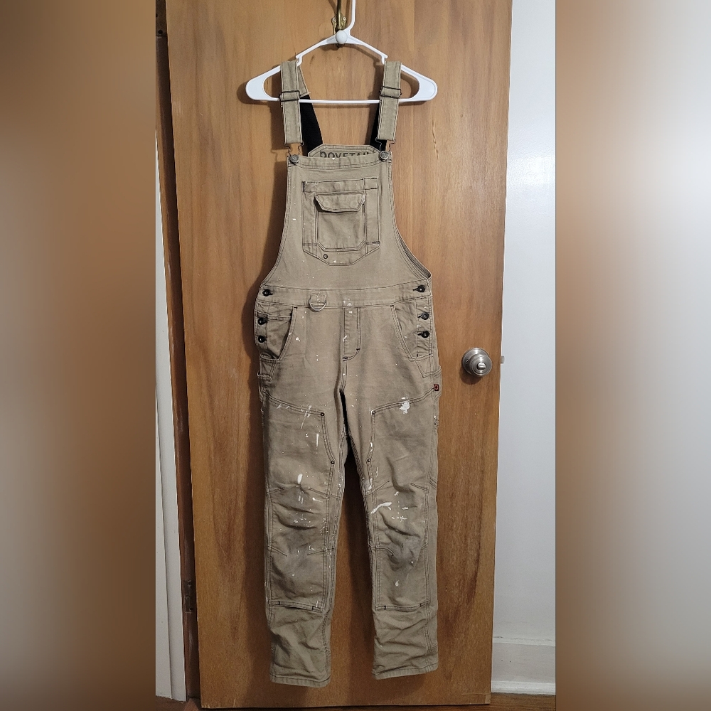 DOVETAIL Workwear Limited Edition Freshley Overalls in Natural 6•28